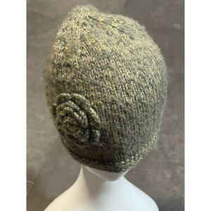 Beanie‎ Woman's Green Faded Knit Warm Winter Hat - One Size B-1028